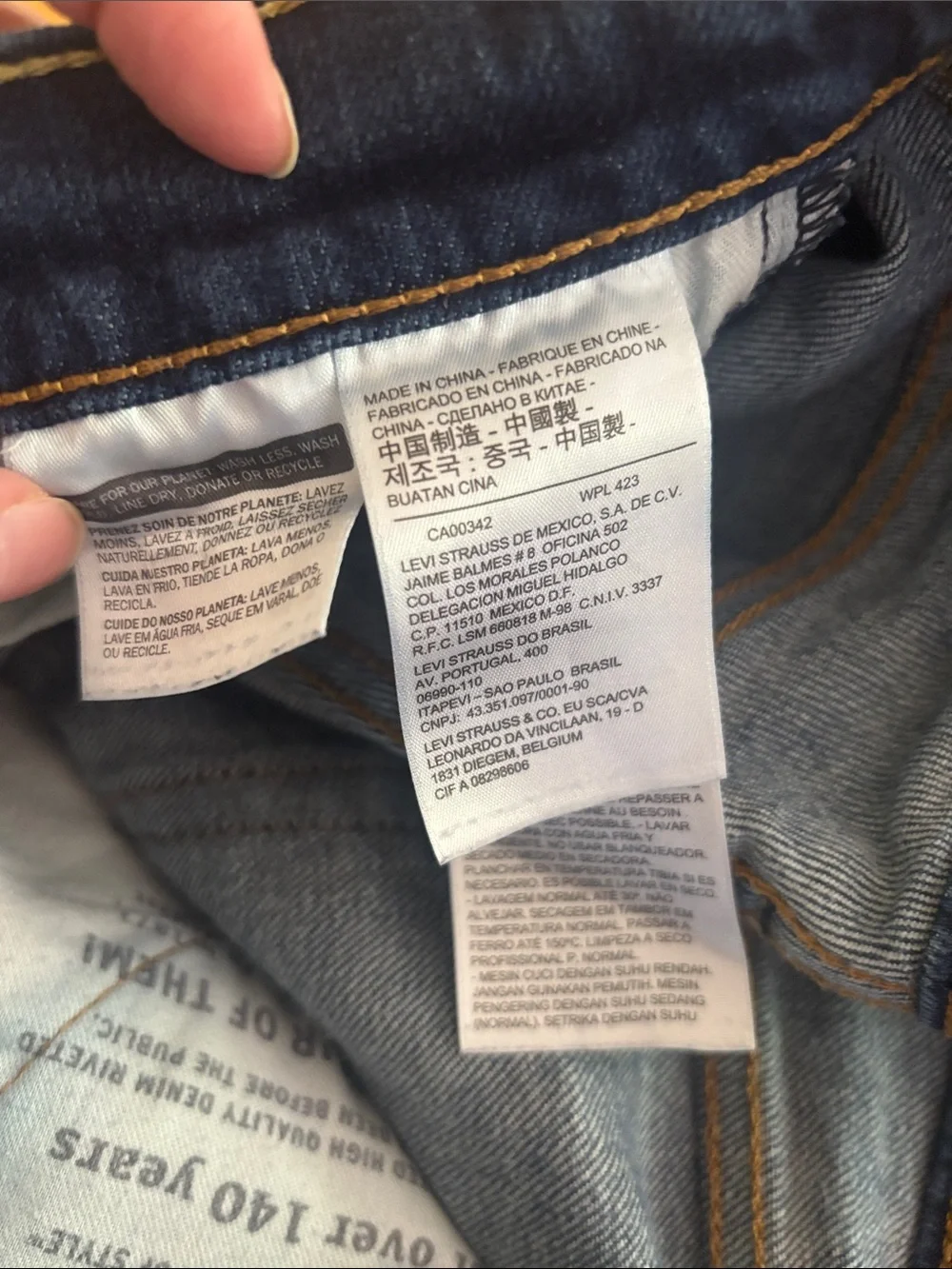 Levis Strauss mens jeans